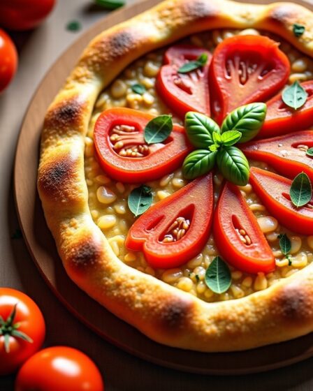 Délice Provençal : Tarte Savoureuse à la Moutarde, au Thon et aux Tomates Fondantes