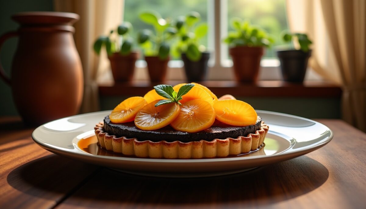 Délice renversé : Tatin gourmande de boudin noir et pommes caramélisées