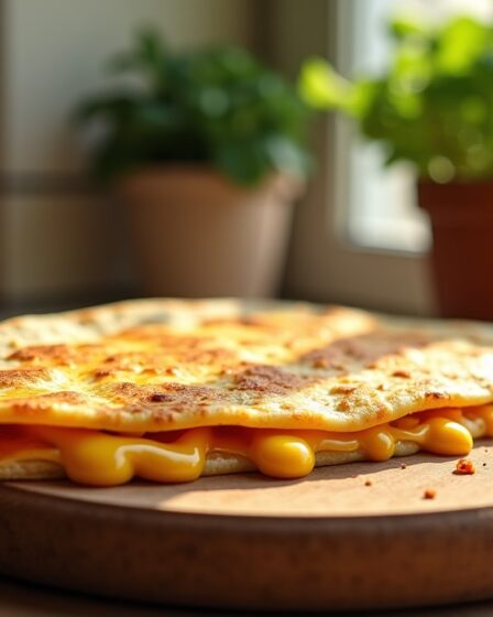 Délicieuses quesadillas fondantes au fromage