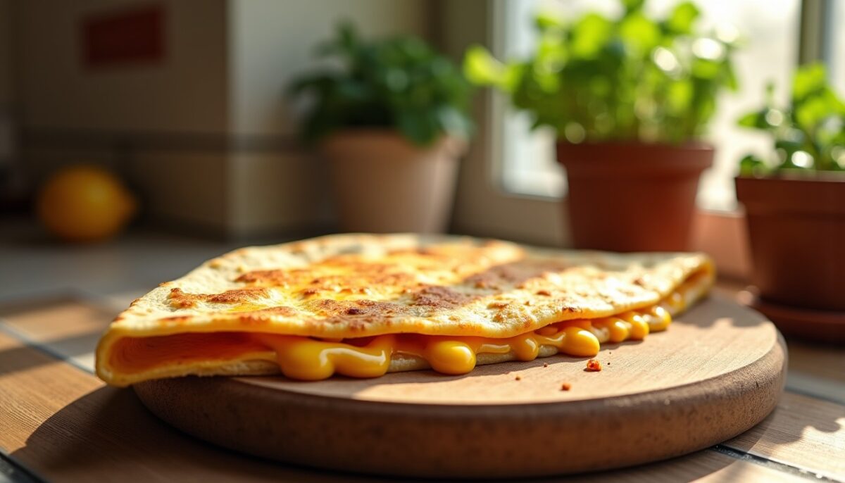 Délicieuses quesadillas fondantes au fromage
