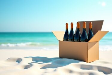 Coffret LABALLE : Les Pieds dans le Sable Blanc, étui 6 bouteilles en carton écologique