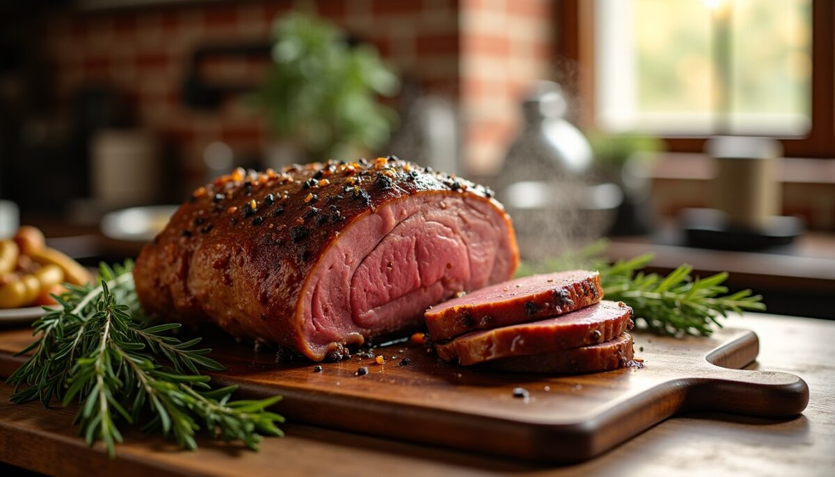 Rôti de chevreuil au four : une cuisson simple et rapide sans marinade