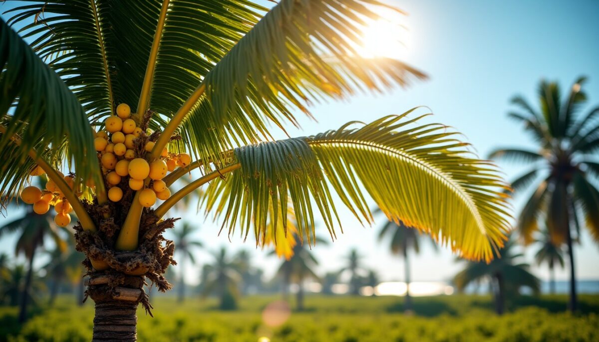 Palmier : que signifient ses grappes jaunes et doit-on les tailler ?