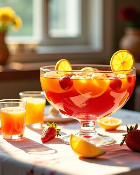 Punch délicieux pour 30 personnes : la recette facile à réaliser chez soi