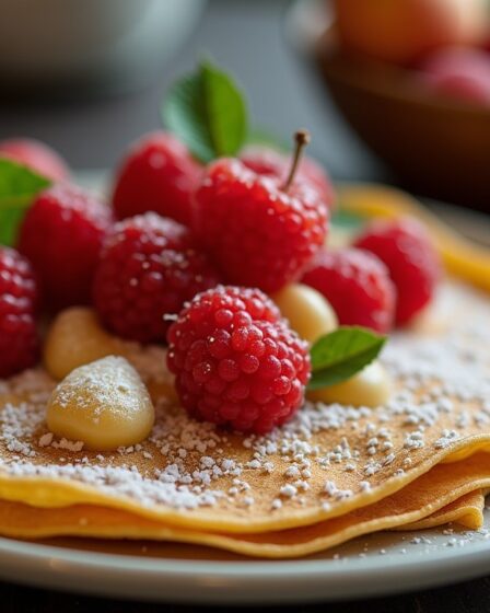 Le Délice Courchevel : Millefeuille de Crêpes, Génoise et Fruits Rouges