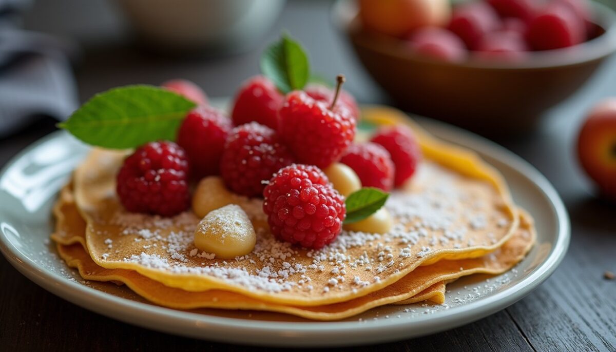 Le Délice Courchevel : Millefeuille de Crêpes, Génoise et Fruits Rouges