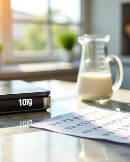 Conversion précise : comment transformer 100 g de lait en cl et connaître ses équivalences