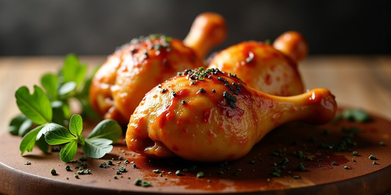 Délicieuses cuisses de poulet rôties ultra croustillantes grâce à l'Extra Crisp