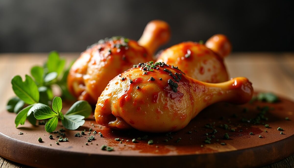 Délicieuses cuisses de poulet rôties ultra croustillantes grâce à l'Extra Crisp