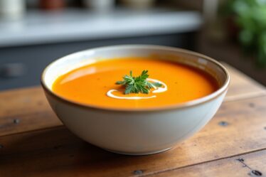 Velouté de carottes onctueux et gourmand : recette rapide et facile à préparer