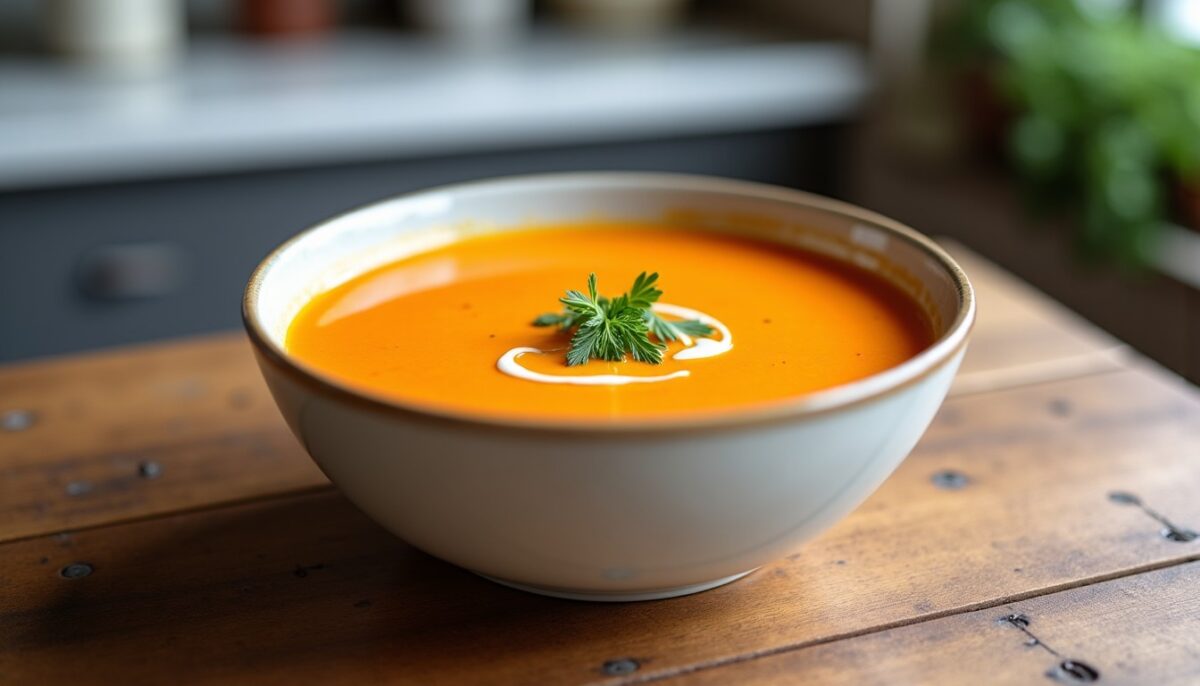 Velouté de carottes onctueux et gourmand : recette rapide et facile à préparer