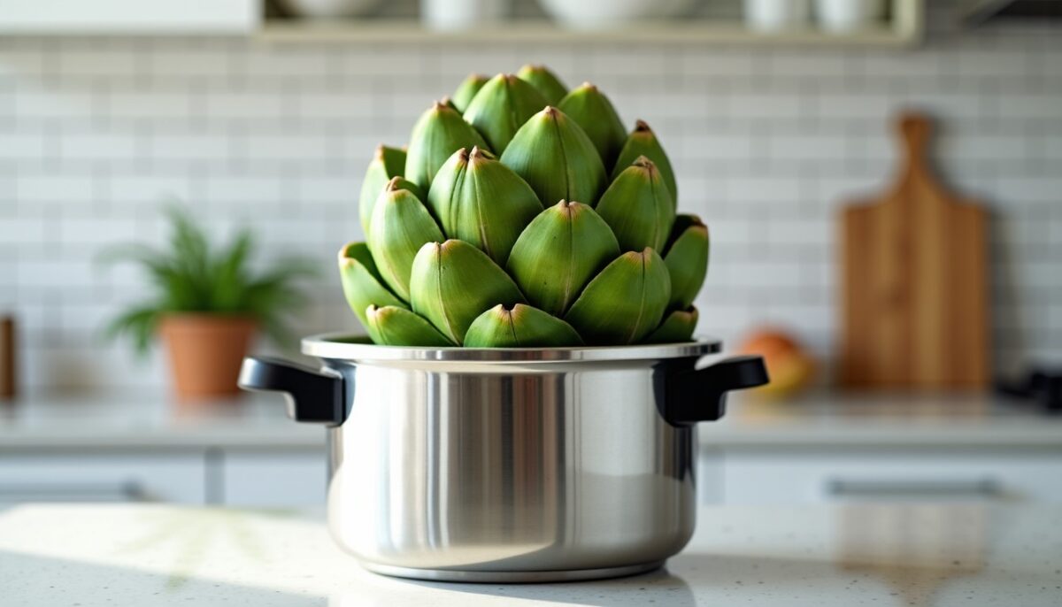Maîtriser la cuisson des artichauts à la cocotte-minute : astuces et durées idéales ⏱️