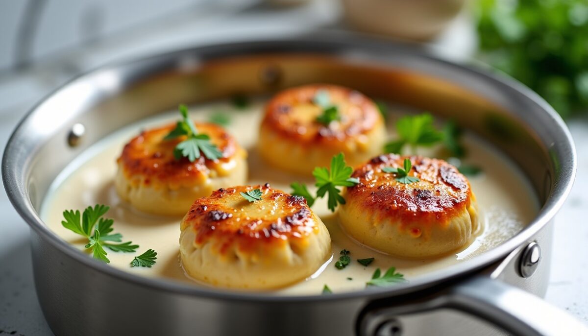 Délicieuses paupiettes de porc à la crème : Recette simple et rapide au Cookeo